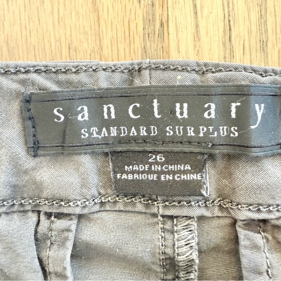 Sanctuary Women’s Charcoal Relaxed Zip Fly Shorts with Pockets Size 26 - Picture 10 of 11